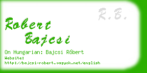 robert bajcsi business card
